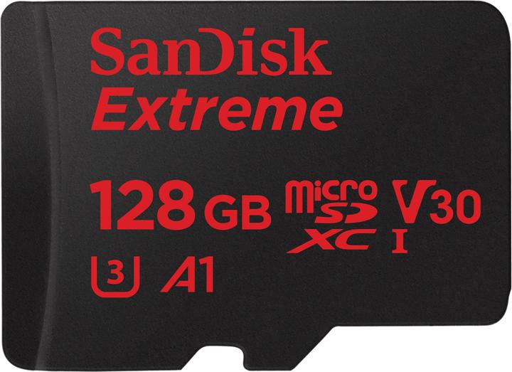 Produktbild SanDisk Extreme microSD A1 (128 GB, microSDXC, U3, UHS-I)