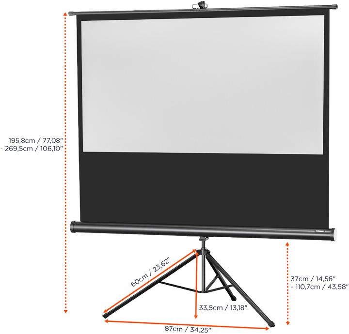 Actual product image Celexon Eco tripod, screen, 16:9 (83.07", 16:9)