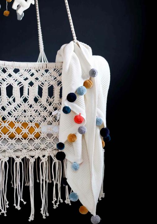 Image du produit Kikadu Couverture Pompom Lama