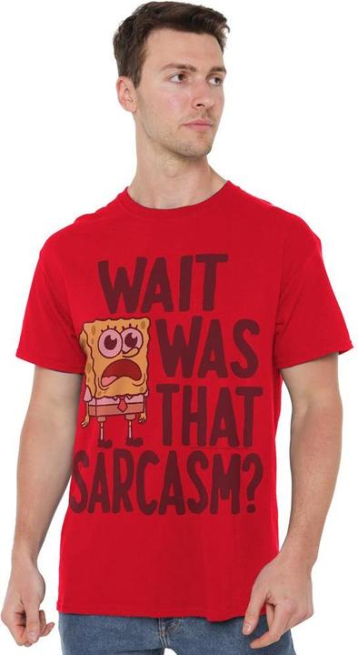 Immagine prodotto Spongebob Squarepants Sarcasm Maglietta Uomo (L)