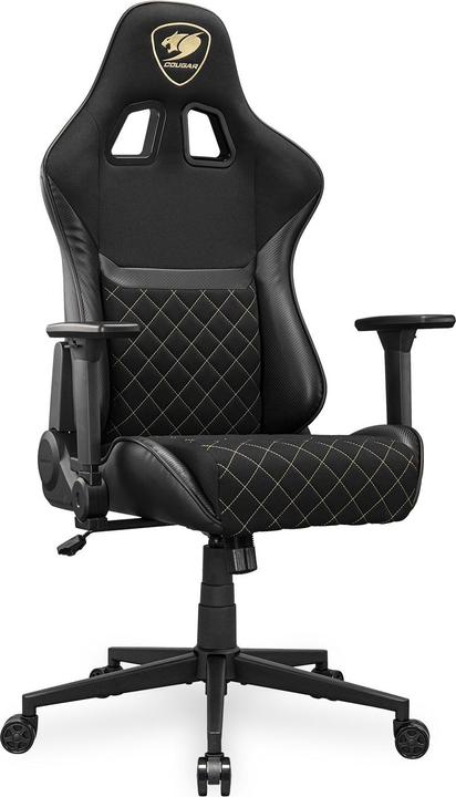 Actual product image Cougar Armor One V2 Gold F gaming chair, PVC/fabric, black
