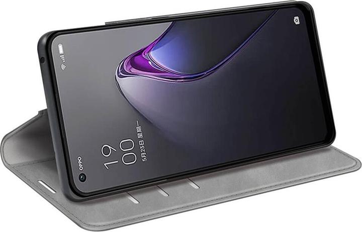 Produktbild Cover-Discount OPPO Reno8 - Stand Flip Case Hülle grau (Oppo Reno 8)