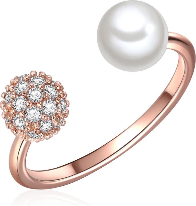 Image du produit Lulu & Jane Femme laiton zirconium perle de culture or rose - 29165 (54)