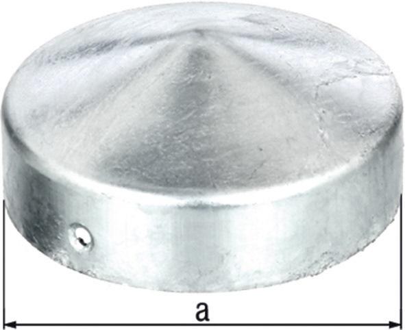 Produktbild GAH Pfostenkappe Ø 100 mm rund flache Form feuerverzinkt