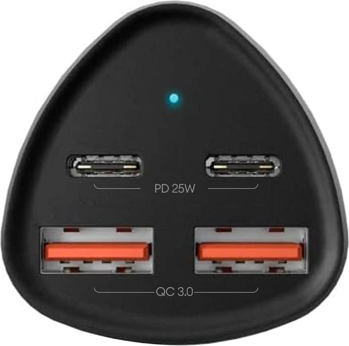 Produktbild Akashi 37W Autoladegerät 2x USB 3.0 + 1x USB-C Power Delivery