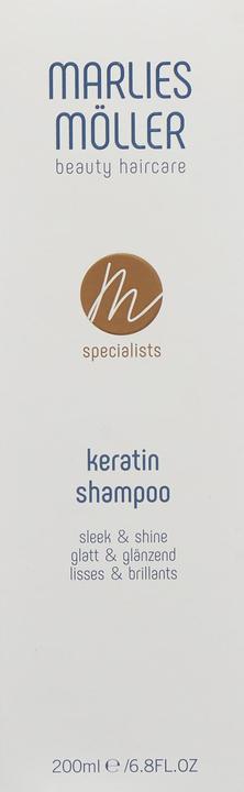 Produktbild Marlies Möller MM Specialists - Keratin Shampoo Sleek & Shine (200 ml, Flüssiges Shampoo)