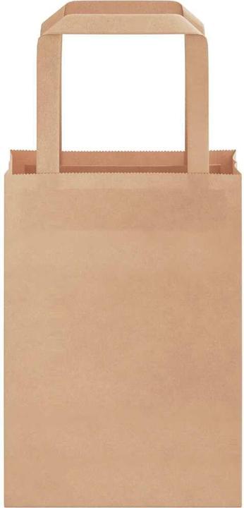 Produktbild VidaXL Kraftpapiertüten 50 Stk. mit Henkel Braun 15x8x21 cm Papiertüte (Geschenktüte, 50 x)