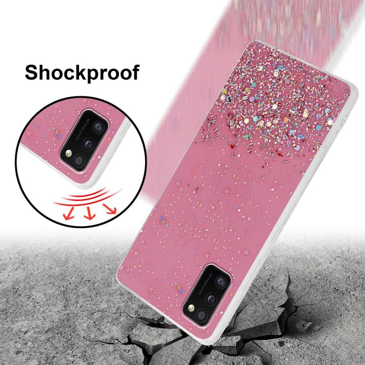 Actual product image Cadorabo TPU cover sparkling glitter (Samsung Galaxy A41)