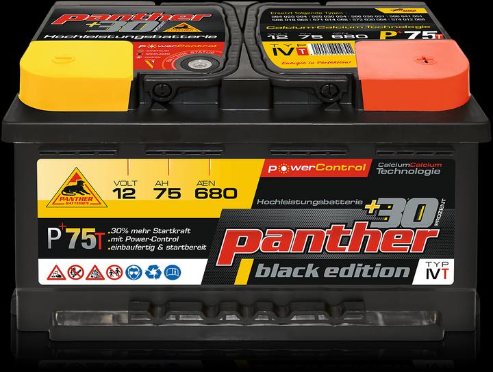 Produktbild Panther Black Edition (12 V, 75 Ah, 680 A)
