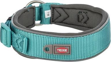 Produktbild Trixie Halsband Hond Premium Extra Breed Aqua / Grafiet Grijs - 53-62X5 Cm (Hund, Hundesport)