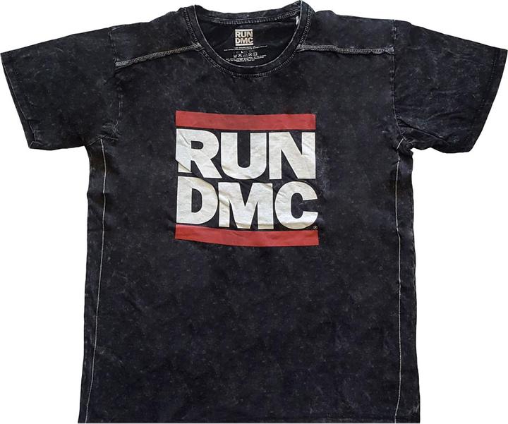 Produktbild Run DMC TShirt mit Logo aus gewaschener Baumwolle Erwachsene (L)