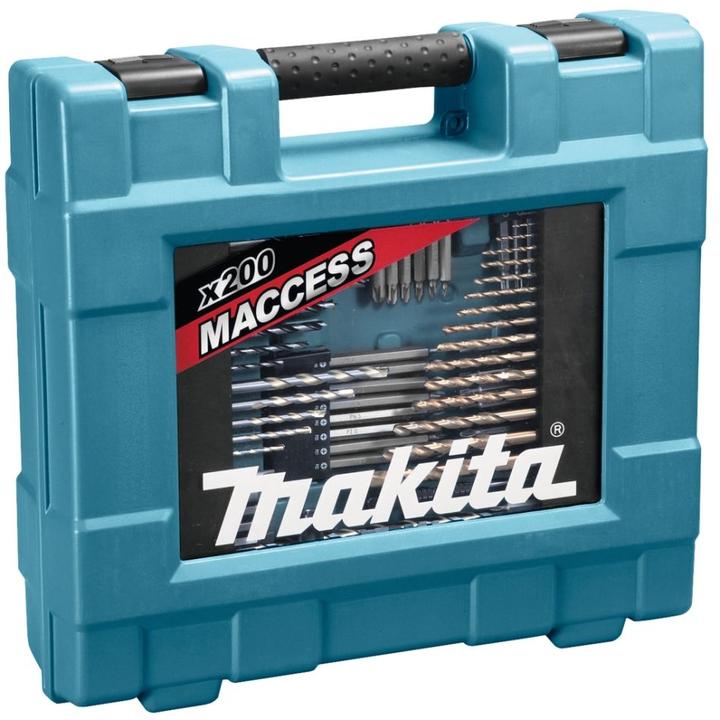 Produktbild Makita Bits Bohrer Werkzeug Sortiment 200-tlg. (1 mm, 1.5 mm, 2 mm, 2.5 mm, 3 mm, 3.2 mm, 3.5 mm, 4 mm, 4.5 mm, 5 mm, 5.5 mm, 6 mm, 6.5 mm, 7 mm, 8 mm, 10 mm)