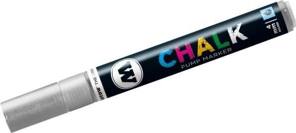Actual product image Molotow Window marker Pump Marker Chalk refillable 4mm metallic silver (Metallic Silver, 4 mm, 1 x)