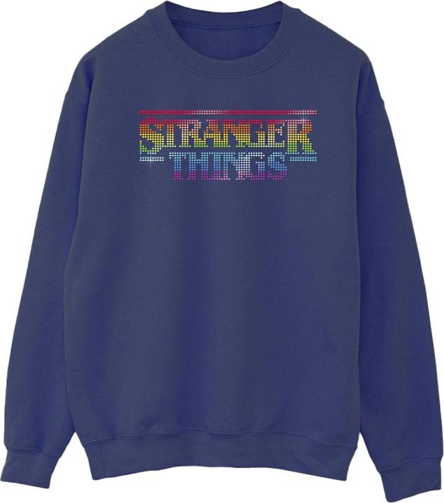 Netflix Stranger Things Rainbow Dot Logo Sweatshirt (S)