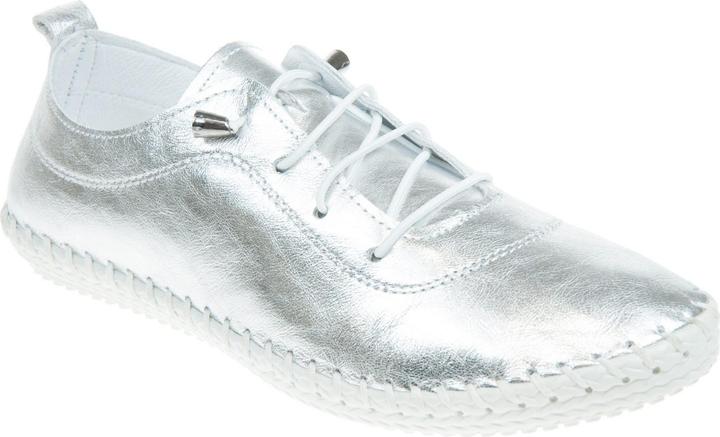 Produktbild Lunar Leinenschuhe St Ives Metallic Leder (40)
