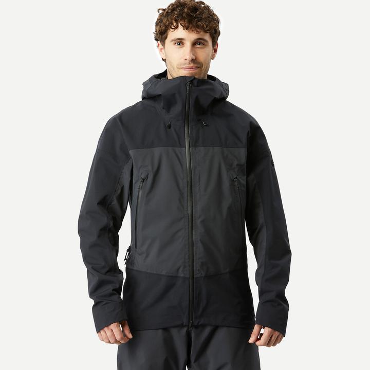 Forclaz Regenjacke Herren wasserdicht 20.000 mm Wassersäule Trekking - MT900 schwarz