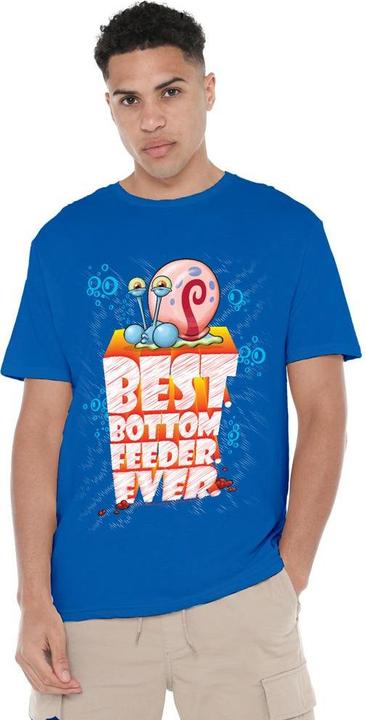 Immagine prodotto Spongebob Squarepants Best Bottom Feed Ever Maglietta Uomo (4XL)