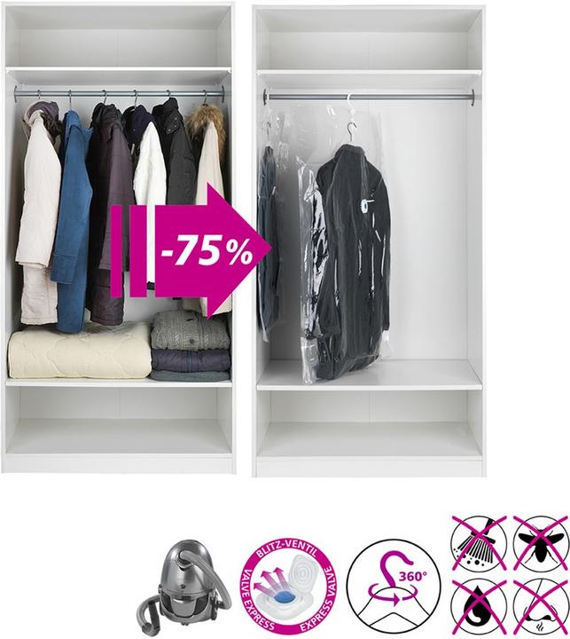 Actual product image Wenko Space-saving garment bag