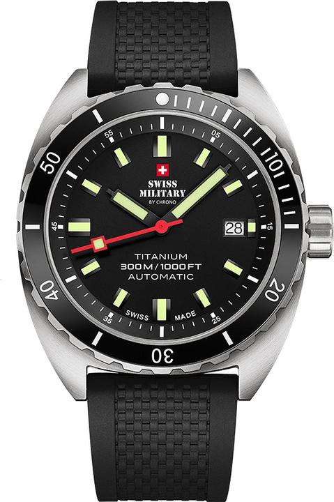 Swiss Military SMA34100.06 Diver Titanium Automatik 42mm 30ATM (Taucheruhr, 42 mm)