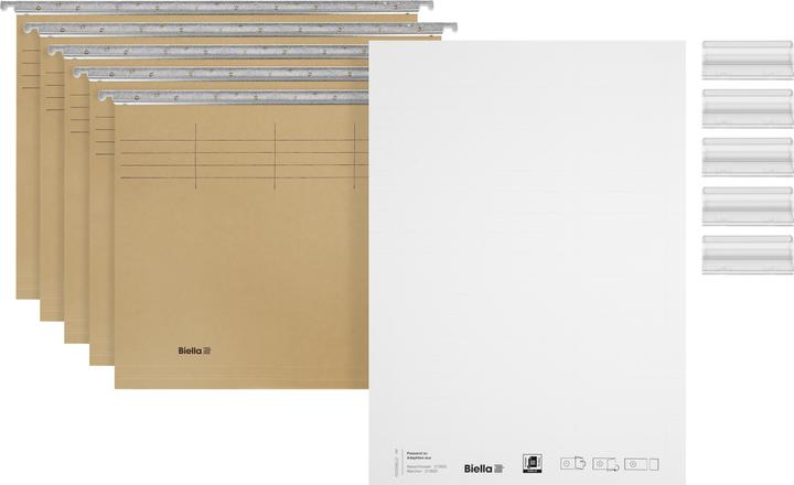 Biella Dossiers de suspension (A4, 5 x)