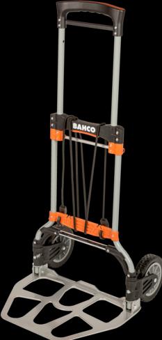 Produktbild Bahco Klappbare Transportkarre mit Ablagen aus Aluminium, 497 mm × 520 mm × 1077 mm (120 kg)