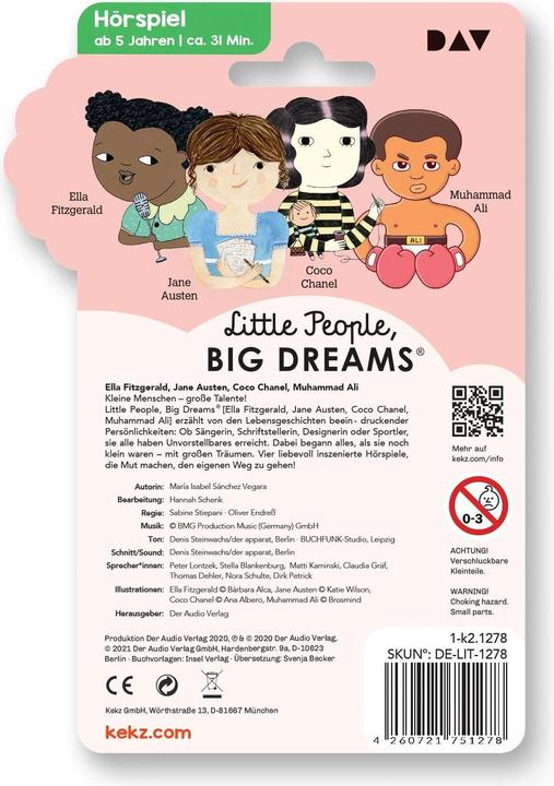 Actual product image Kekz Little People,Big Dreams.02.2975127KEK (German)