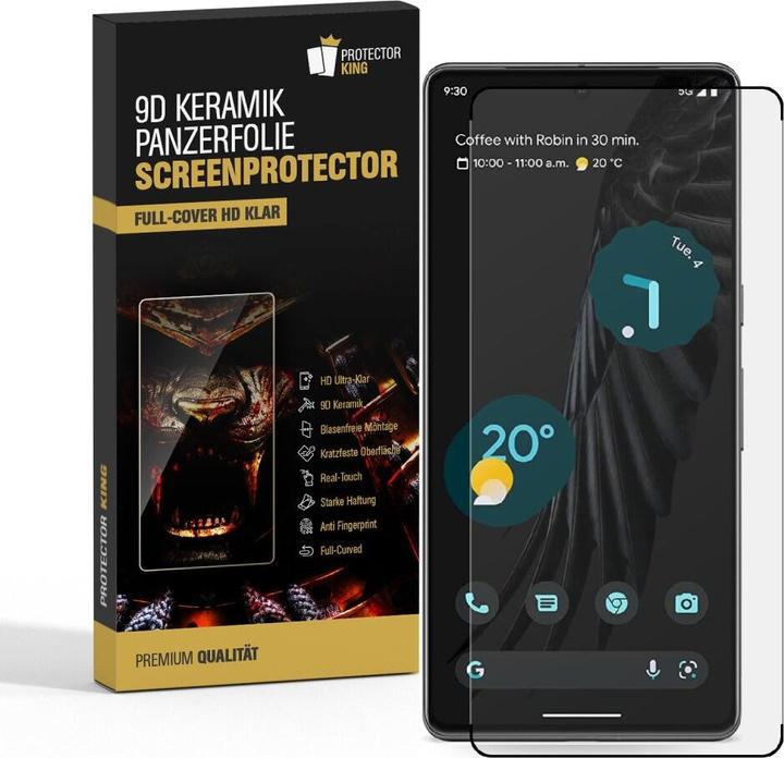 Produktbild Protectorking 3x Ceramic-Glass Full Cover HD Klar (3 Stück, Google Pixel 7 Pro)