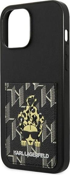 Actual product image Karl Lagerfeld KLHCP13XCANCNK iPhone 13 Pro Max 6.7" hardcase czarny/black Karlimals Cardslot (Apple iPhone 13 Pro Max)