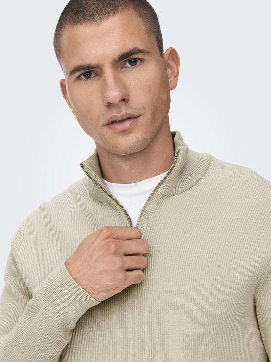 Produktbild Only & Sons Onsphil Reg 12 Struc Half Zip Knit Noos (XS)