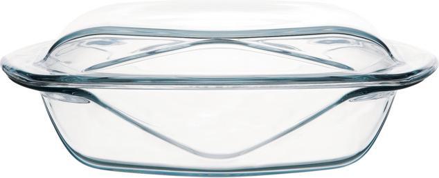 Image du produit VR Group Petit plat en verre trempé avec couvercle