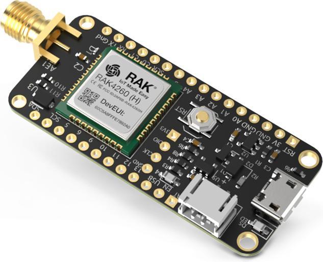 Actual product image RAK Wireless BastWAN LoRa Breakout Board RAK3244 EU868