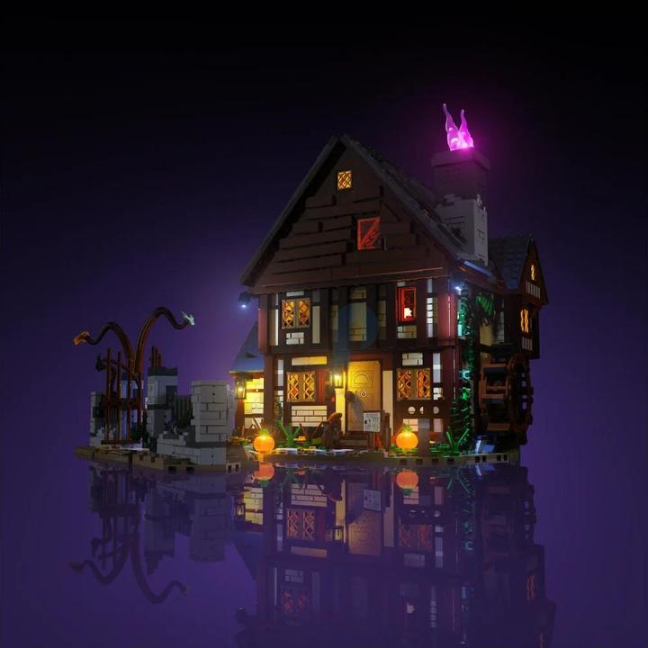 Actual product image Light my bricks LMB 2.0 LEGO® 21341# Disney Hocus Pocus: The Sanderson Sisters's Cottage Light Kit