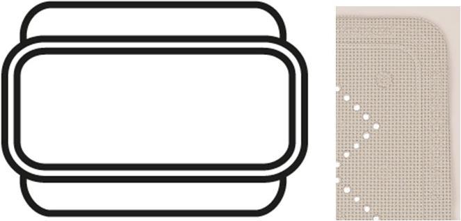 Actual product image spirella Alaska (23 x 32 cm)