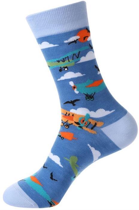 Musthaves Socken Motiv Flugzeuge (38 - 45)
