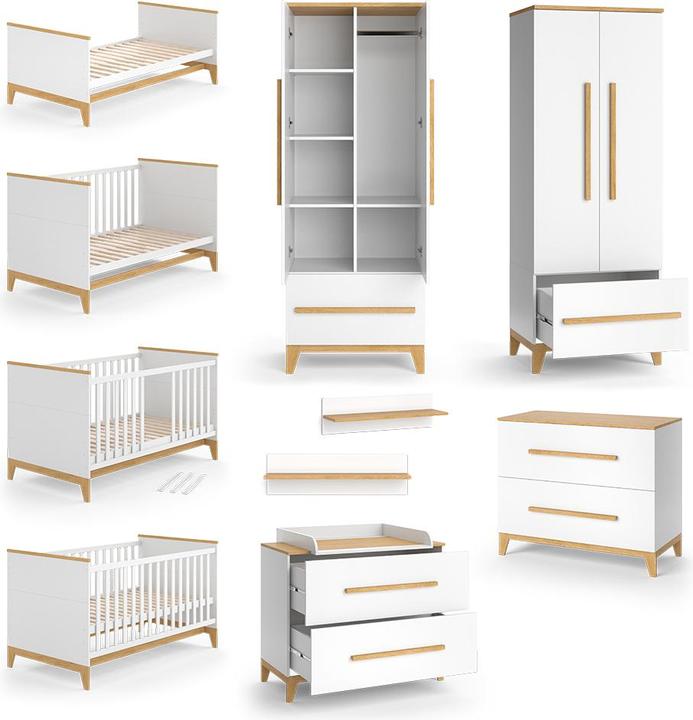 Produktbild VitaliSpa Malia (Babybett, Kinderkleiderschrank, Wickelkommode)