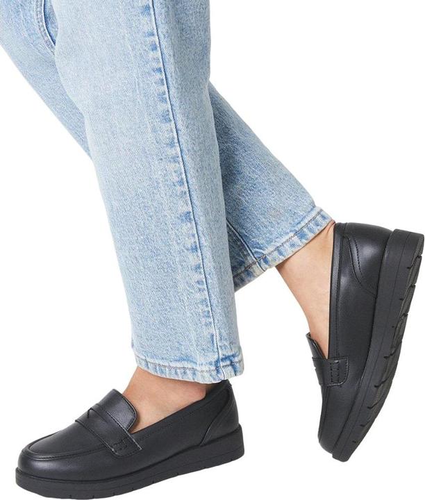 Actual product image Good For The Sole Womens/Ladies Lily Wedge Loafers (39)