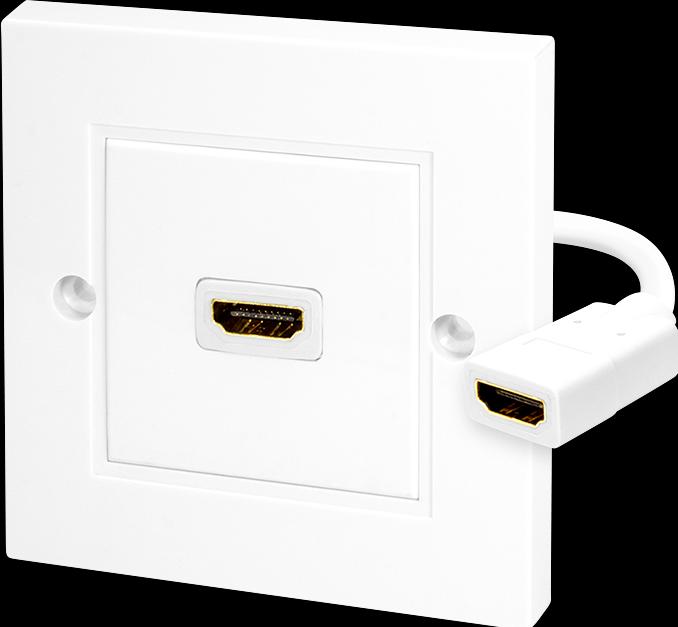 Image du produit LogiLink Prise murale HDMI avec 1x HDMI femelle (0.07 m, HDMI)