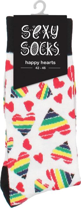 Actual product image Sexy Socks Happy Hearts (42 - 46)