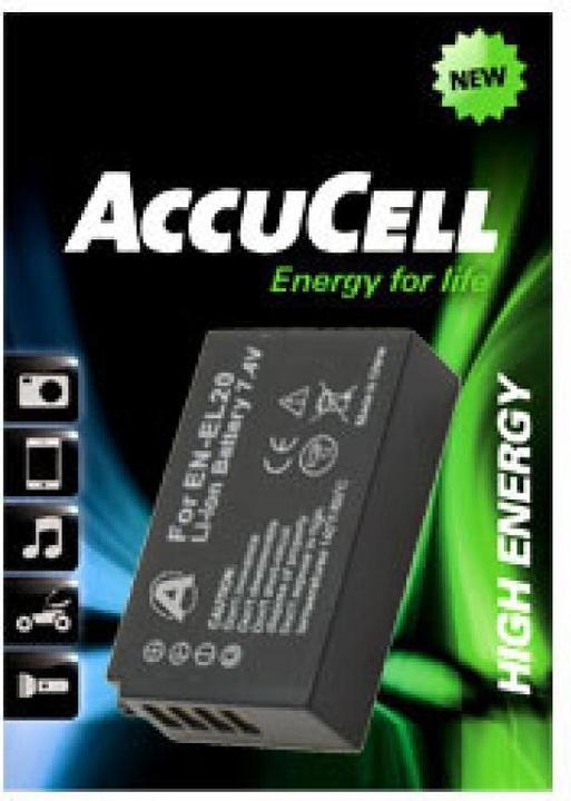 Actual product image AccuCell Akku EN-EL20, Nikon 1 J1 (Camera battery)
