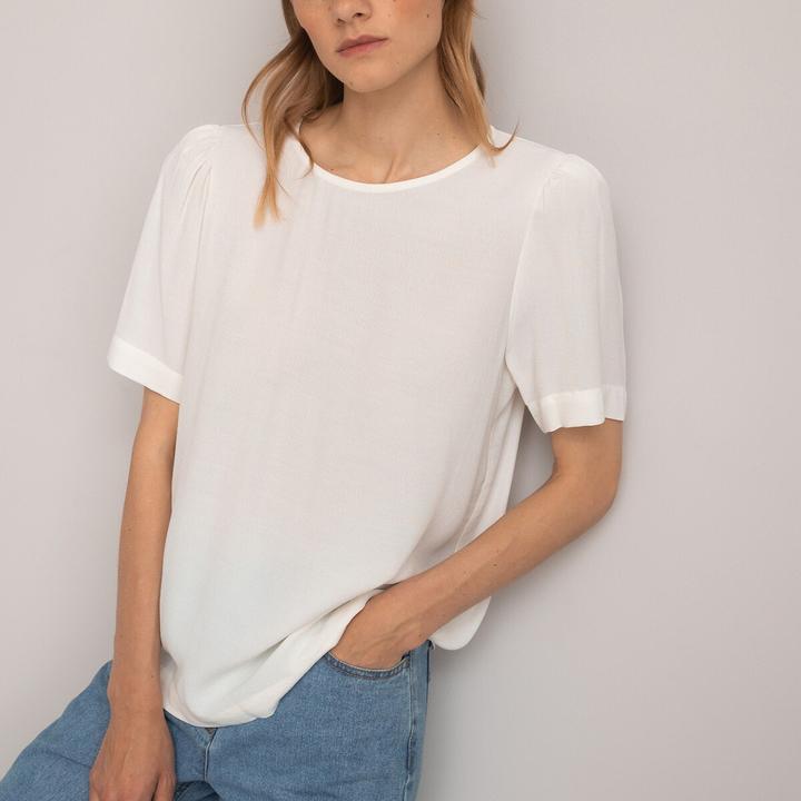 Produktbild La Redoute Collections Bluse mit rundem Ausschnitt (34)