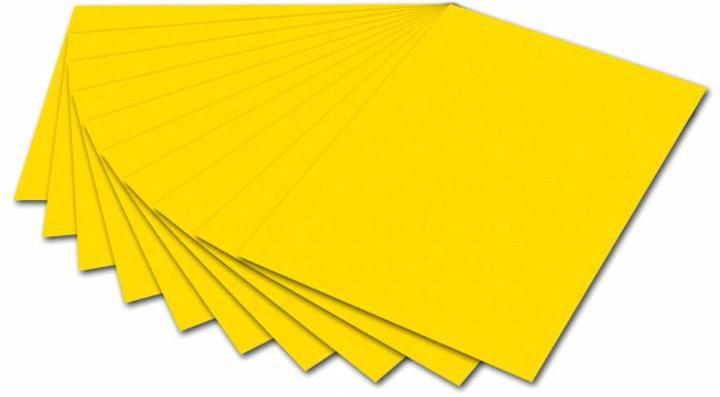 Produktbild Folia Tonpapier, DIN A4, 130 g/qm, bananengelb (130 g/m², 100 x)