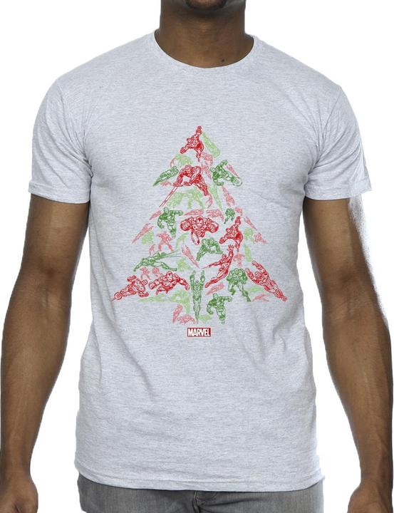 Immagine prodotto Avengers Christmas Tree Maglietta Uomo (XXL)