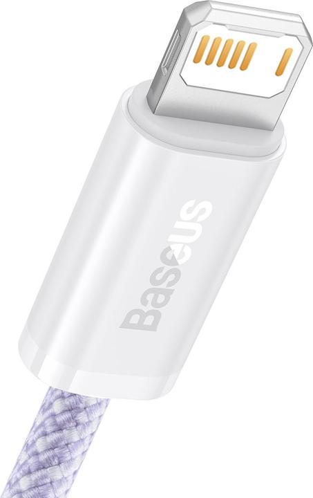 Actual product image Baseus USB cable for Lightning Dynamic 2 Series, 2.4A, 2m (purple) (2 m, USB 2.0)