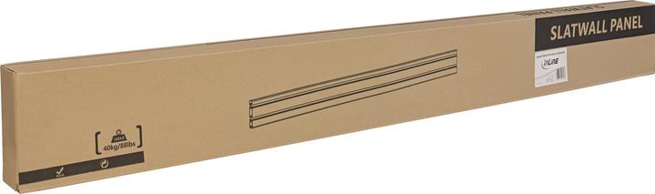 Produktbild InLine Slatwall Panel Aluminium fuer Wandhalterung weiss 1,2m
