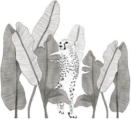 Lilipinso Autocollant mural XL Serengeti (91 x 83 cm)