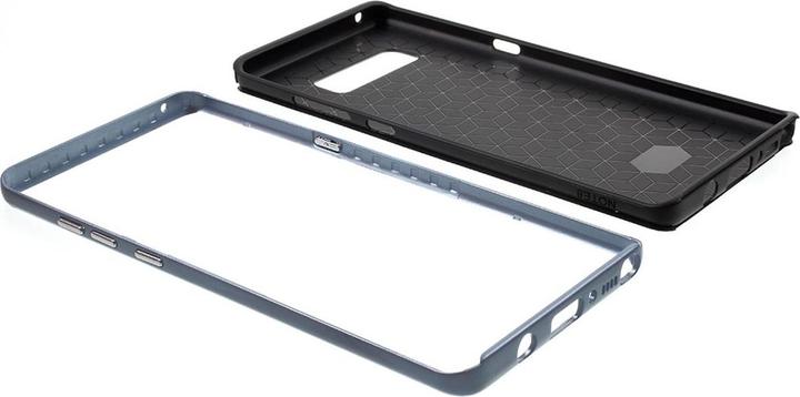 Produktbild König Design Hybrid Silikon Handy Hülle für Huawei P10 Lite Case Cover Tasche Bumper Blau Neu (Huawei P10 Lite)