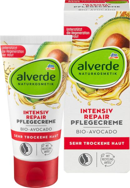 dm alverde Naturkosmetik Intensiv Repair (50 ml, Day cream, Up to SPF 10)