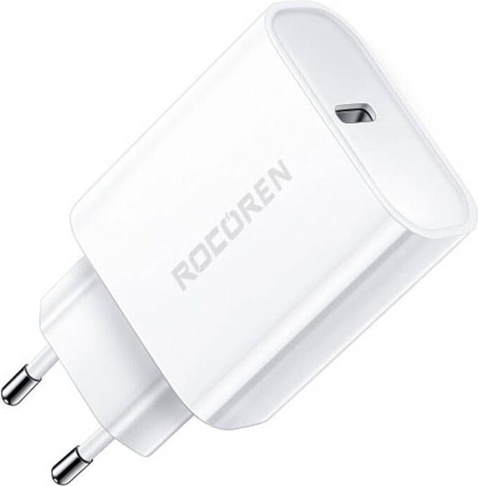 Image du produit Rocoren Chargeur rapide PD 20W USB-C (blanc) (20 W)