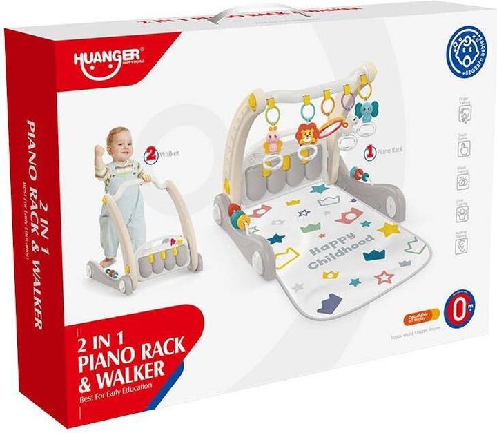 Hunger Interactive educational 2-in-1 walker + piano Huanger HE0621