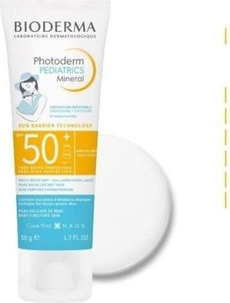 Actual product image Bioderma Photoderm Pediatrics Mineral (Suntan cream, SPF 50, 50 ml, 50 g)